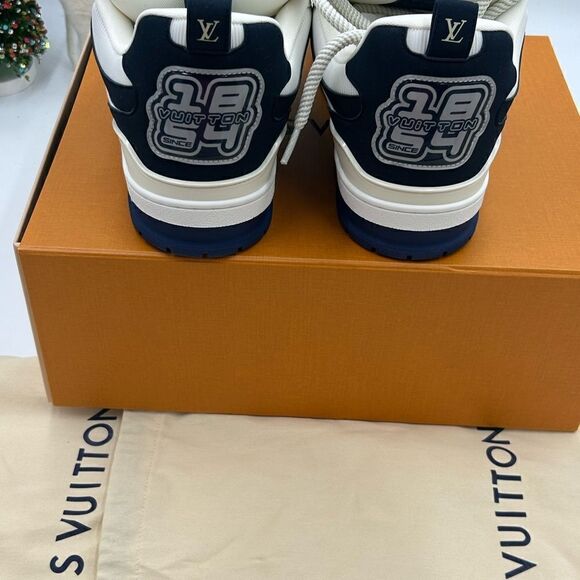 Men’s Louis Vuitton blue skate trainer sneakers size 11 fits 13 US made in Italy - Picture 8 of 11